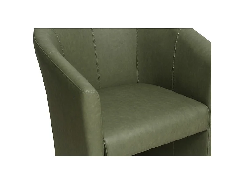 Fauteuil de salon KYOTO – Confortable – Vert – Style vintage