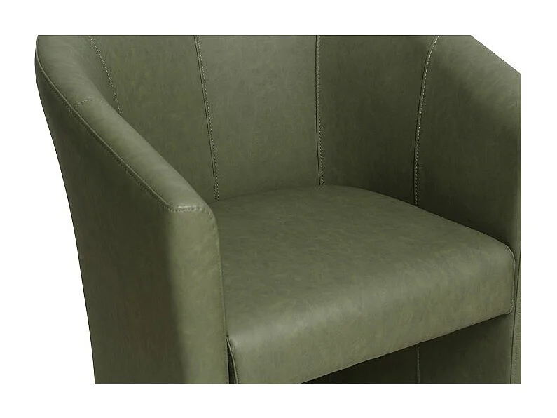 Fauteuil de salon KYOTO – Confortable – Vert – Style vintage