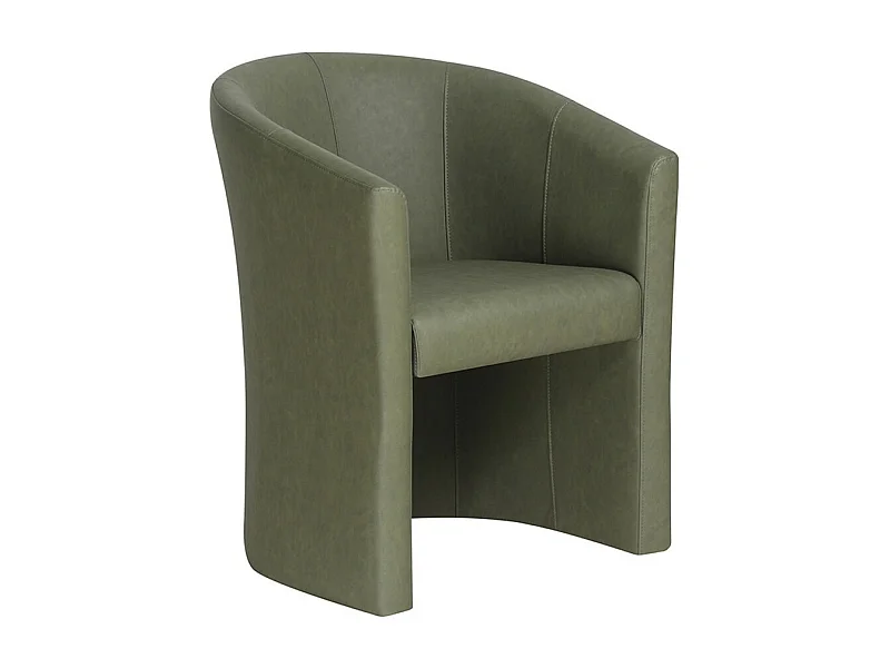 Fauteuil de salon KYOTO – Confortable – Vert – Style vintage