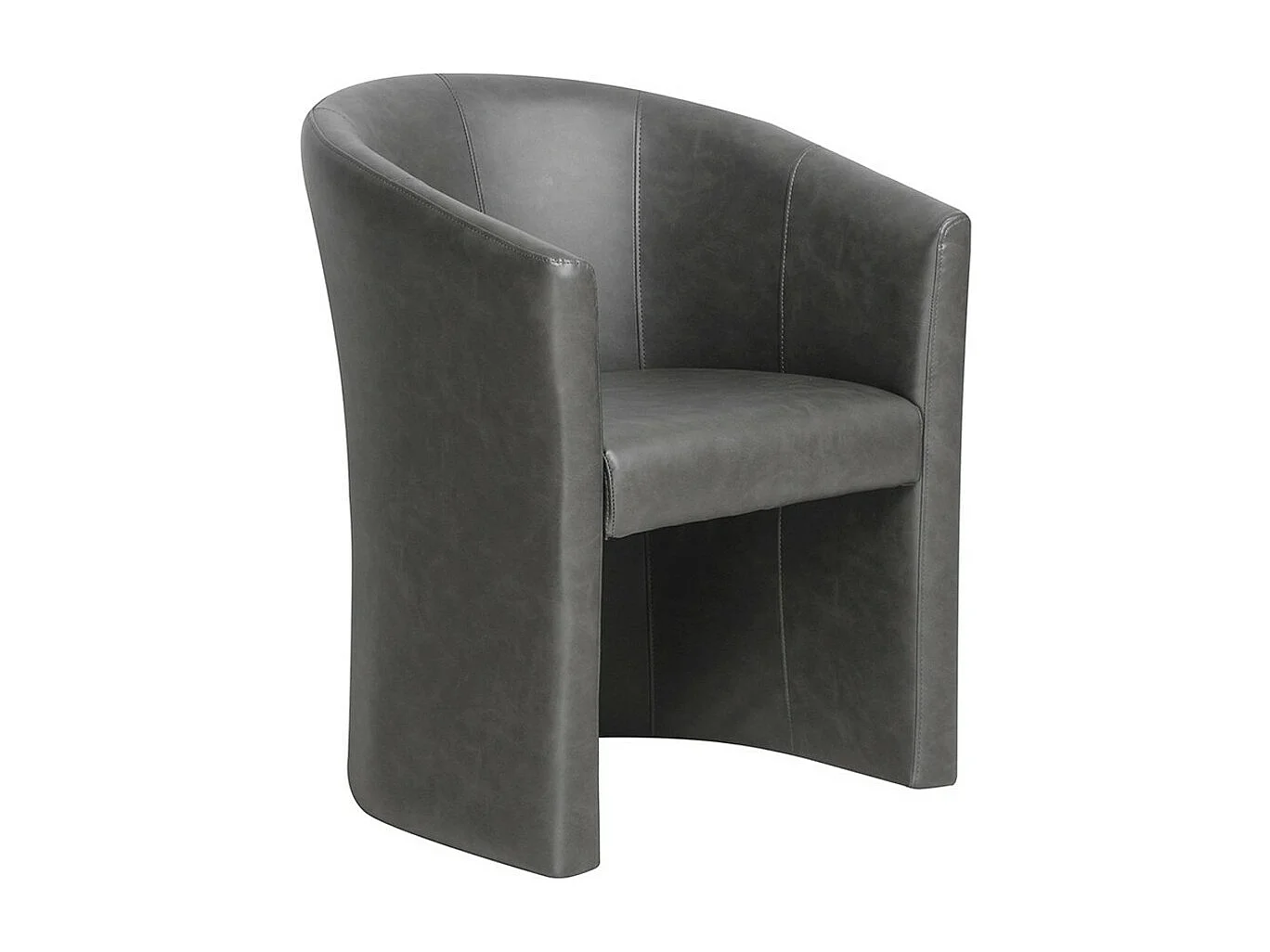 Fauteuil de salon KYOTO – Confortable – Gris foncé – Style vintage