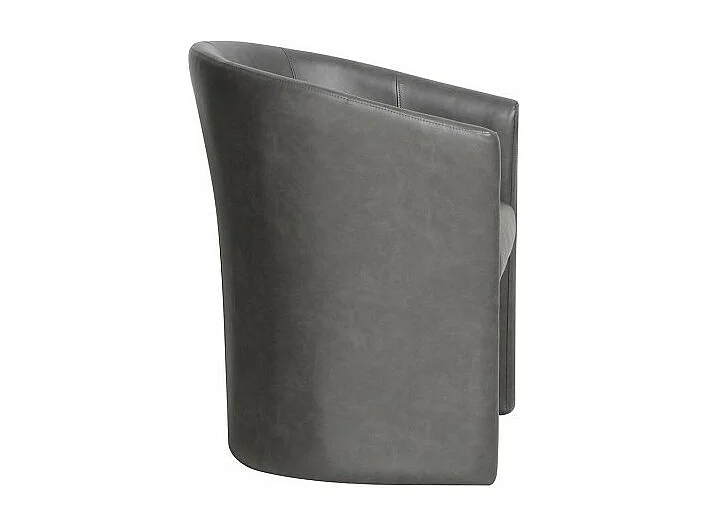 Fauteuil de salon KYOTO – Confortable – Gris foncé – Style vintage