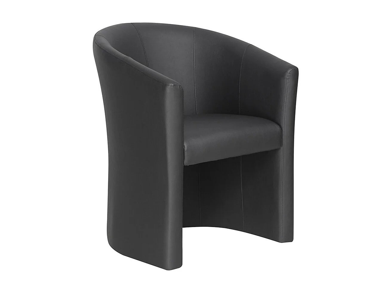 Salonstoel KYOTO - Comfortabel - Zwart - Vintage stijl