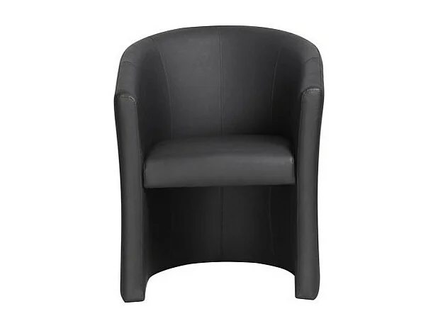 Salonstoel KYOTO - Comfortabel - Zwart - Vintage stijl