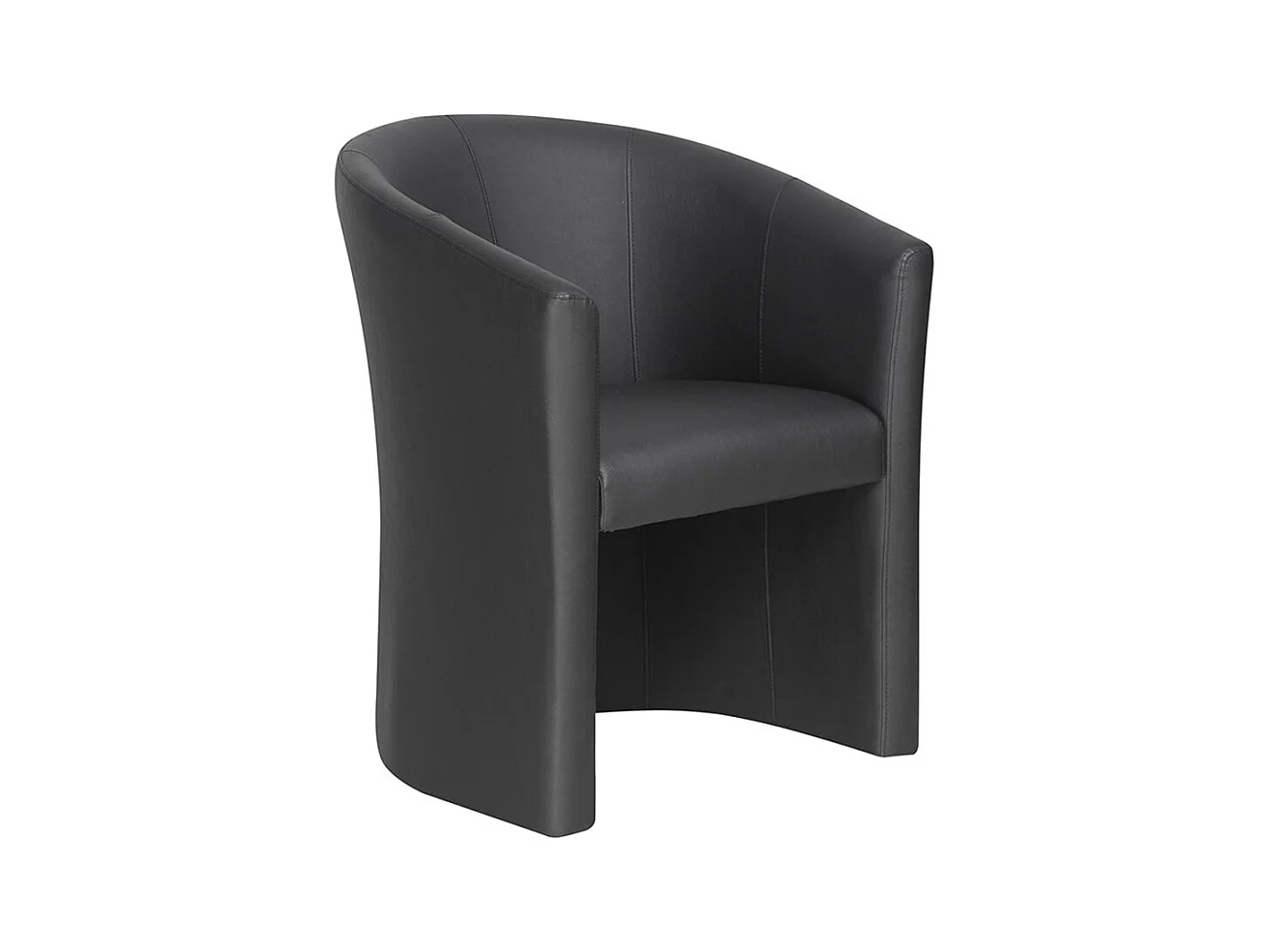 Fauteuil de salon KYOTO – Confortable – Noir – Style vintage