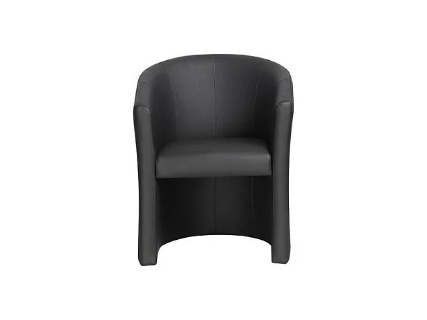 Fauteuil de salon KYOTO – Confortable – Noir – Style vintage