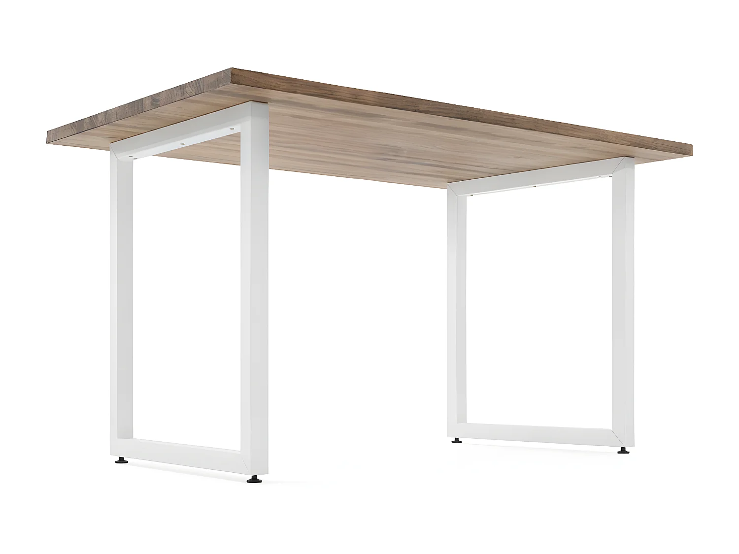 Table Salle a Manger iCub Strong ECO 80x120x73 cm Blanc Effect-Vintage