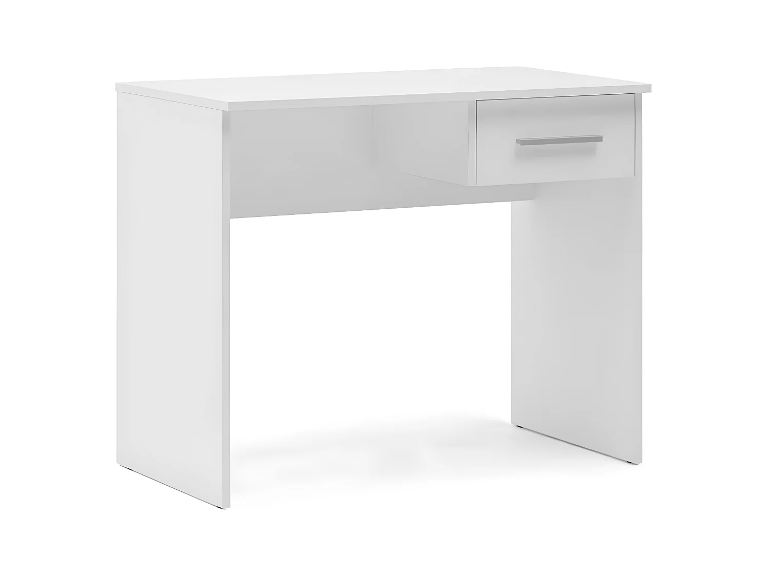 Mesa Escritorio con cajón pequeña 90x50x73cm acabado color blanco