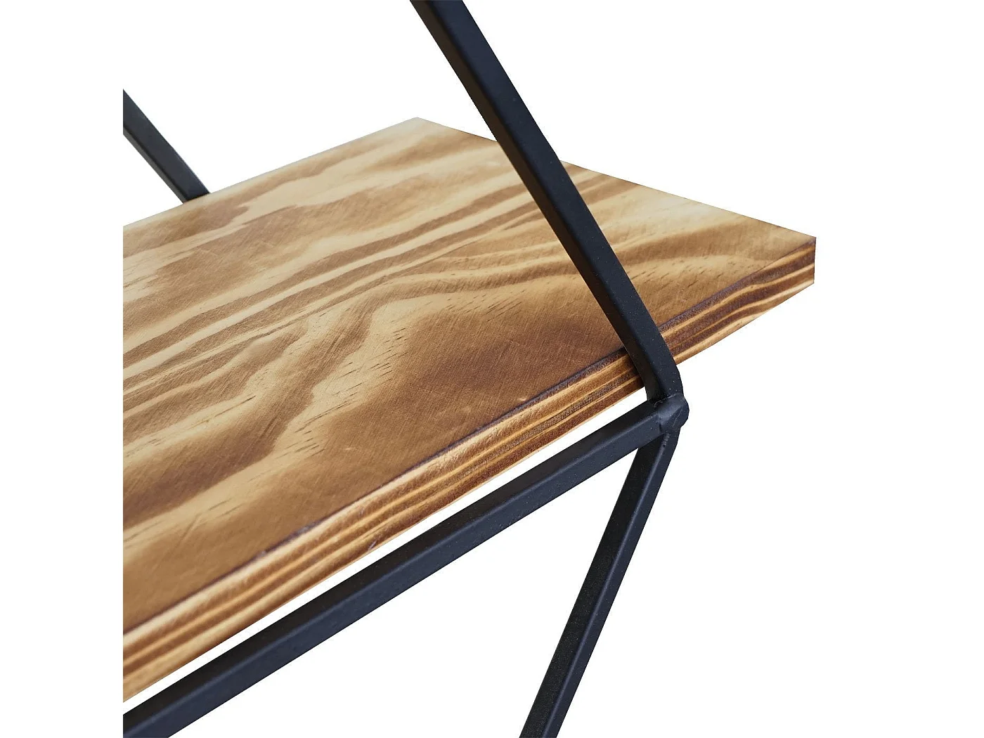 Étagère murale design industriel bois marron 55 x 12 x 60 cm ETA04047