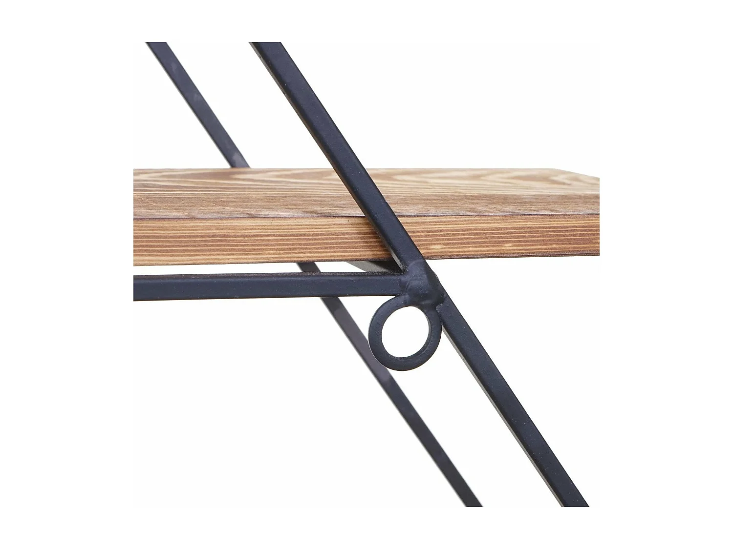 Étagère murale design industriel bois marron 55 x 12 x 60 cm ETA04047