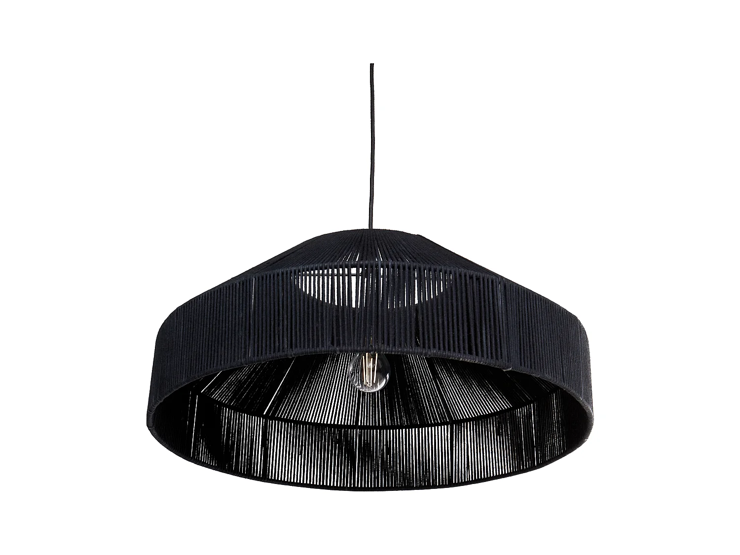 Lampadario IGUAMO Cotone Nero
