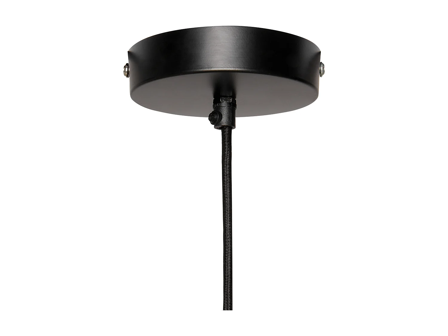 Hängeleuchte aus Baumwollseil Kuppelschirm Handgefertigt Natur Japandi Stil Schwarz Iguamo