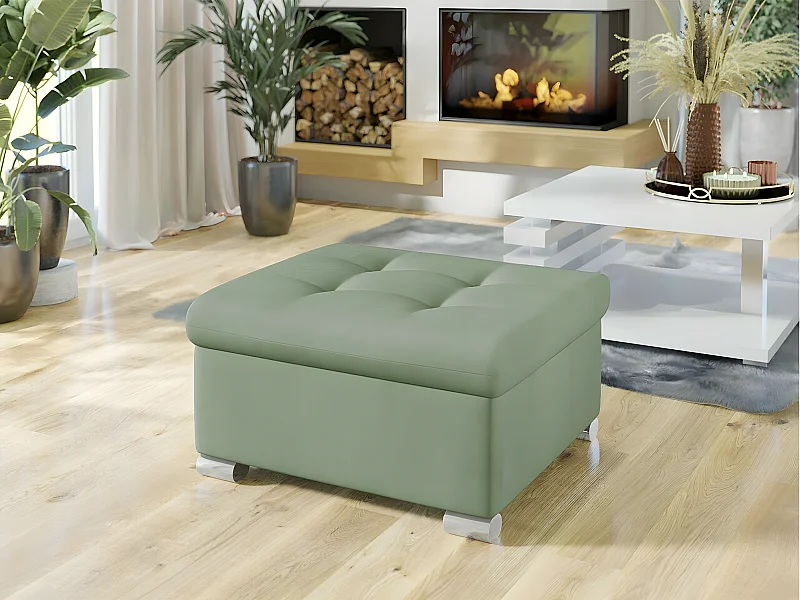 Puf Comfivo 115, Verde, 41x68x70cm, Tapiz, Patas: Plástico
