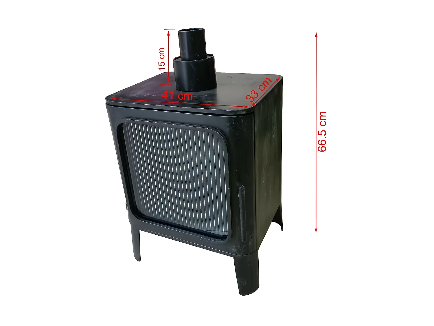 Cheminée bout de canapé noire