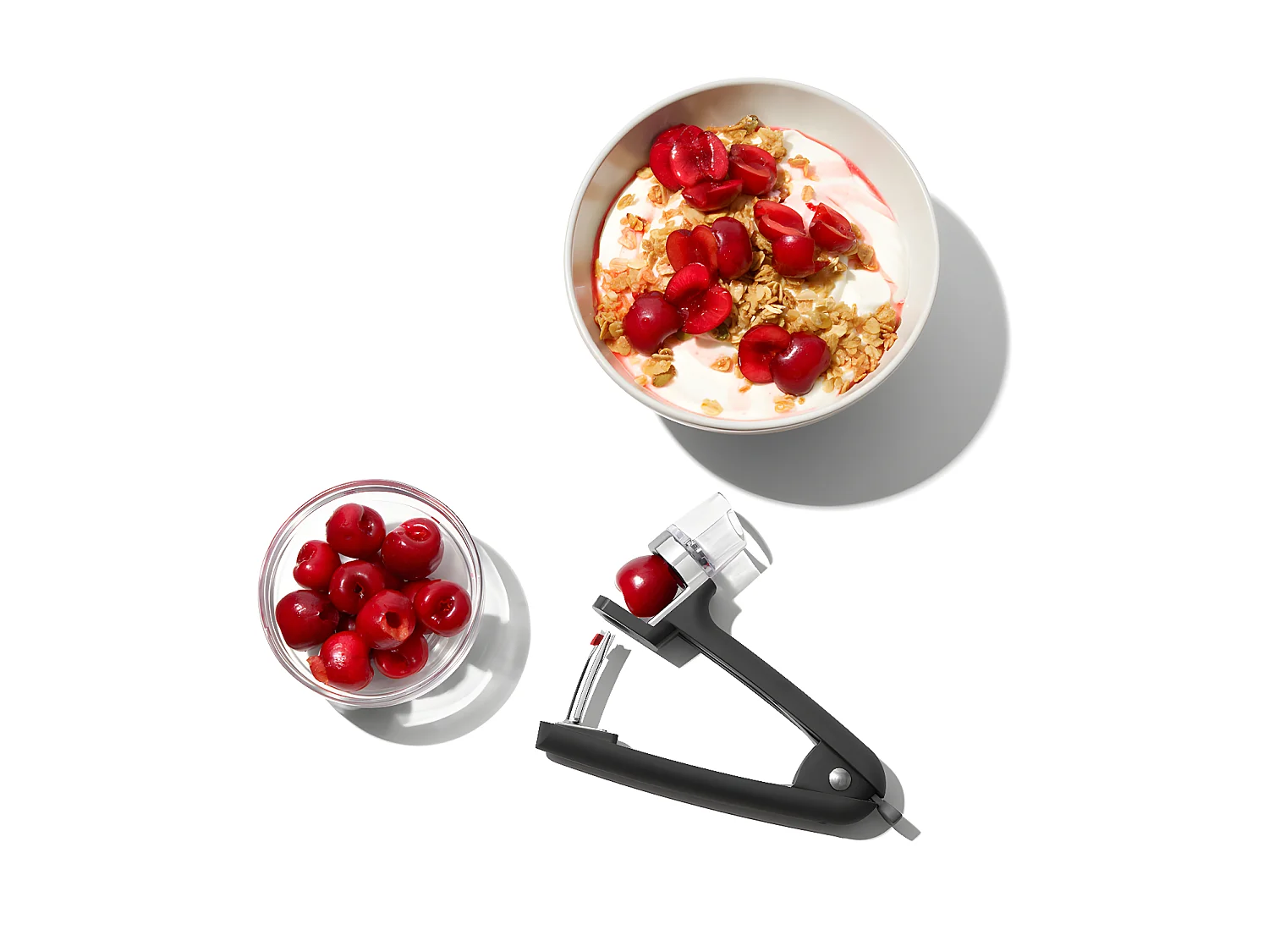 Dénoyauteur Good Grips à cerises et à olives noir