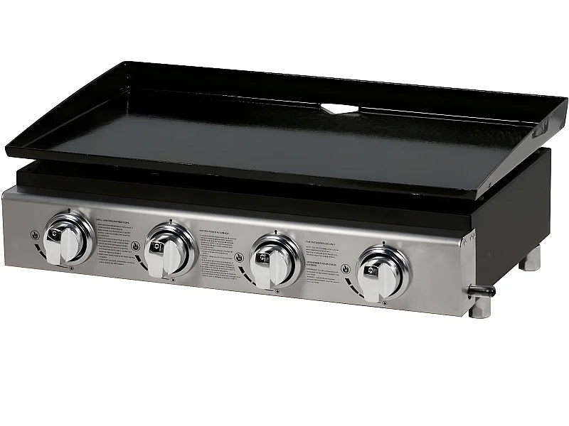 Plancha "Presto 4" - 4 quemadores -  9.7kW - Gris