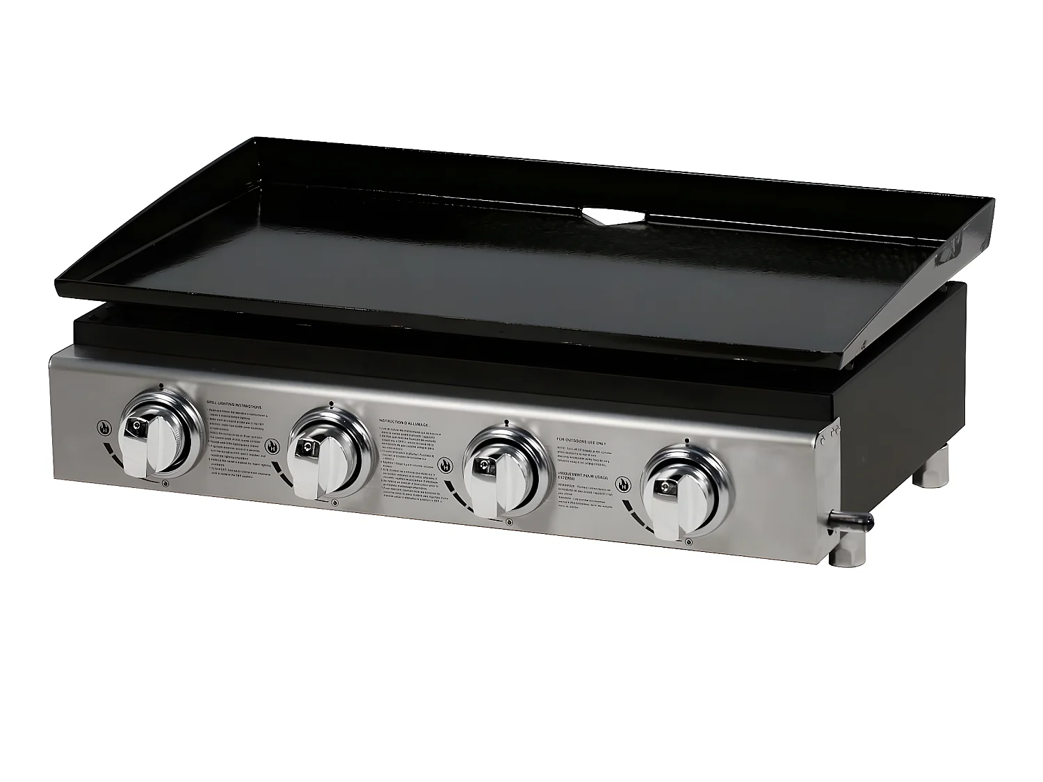 Plancha "Presto 4" - 4 Brenner - 9,7 kW - Grau