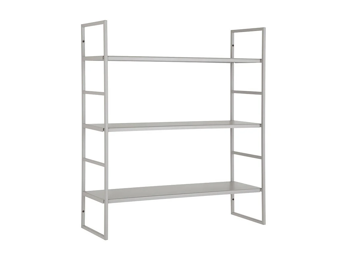 Beja Shelves - Estantes, acero, gris frío, 3 estantes, 48x17x55 cm