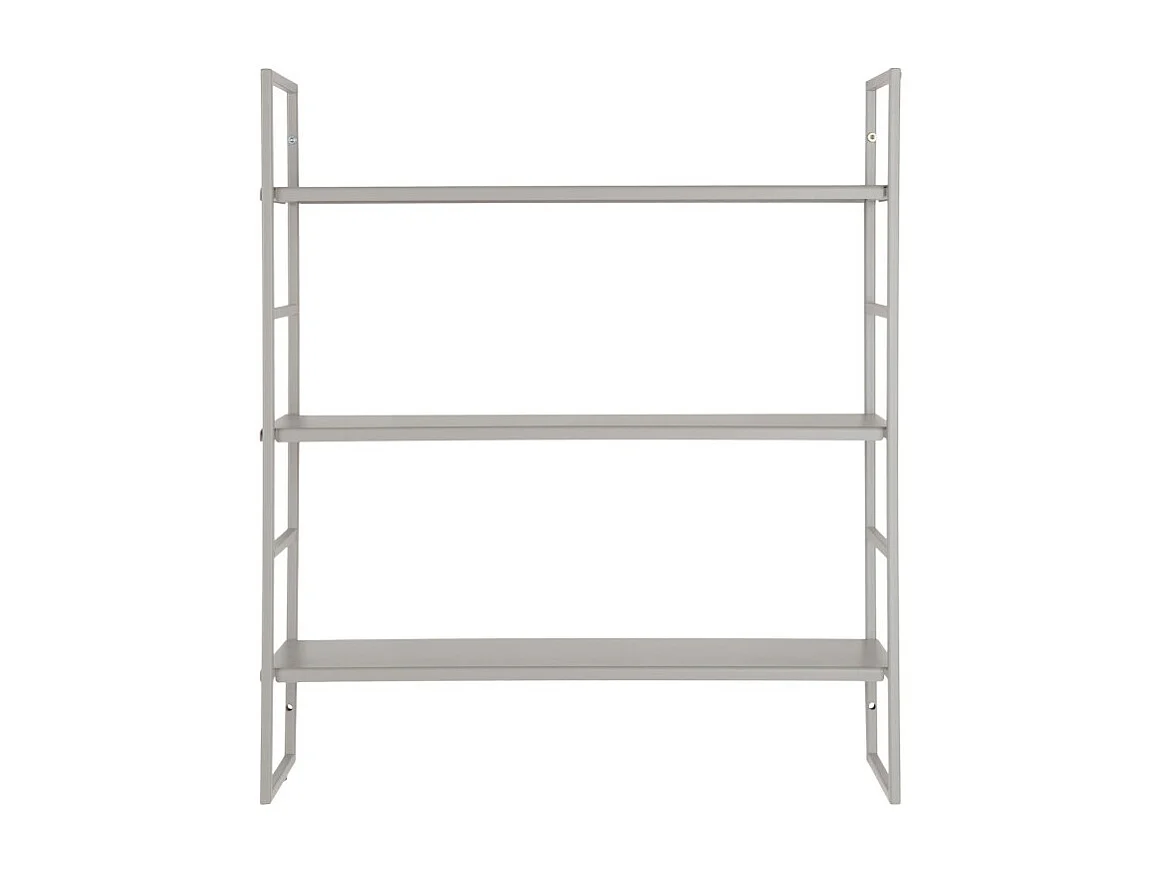 Beja Shelves - Estantes, acero, gris frío, 3 estantes, 48x17x55 cm