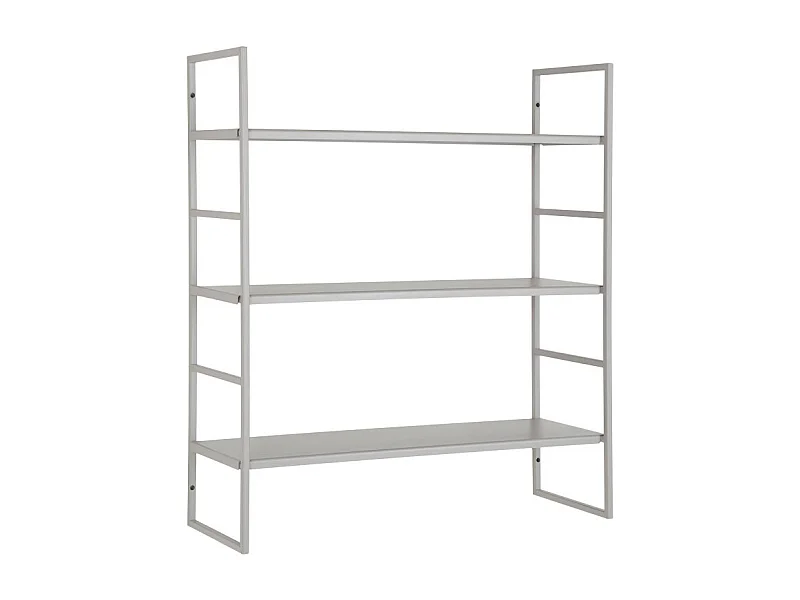 Beja wandplank 3 planken grijs.