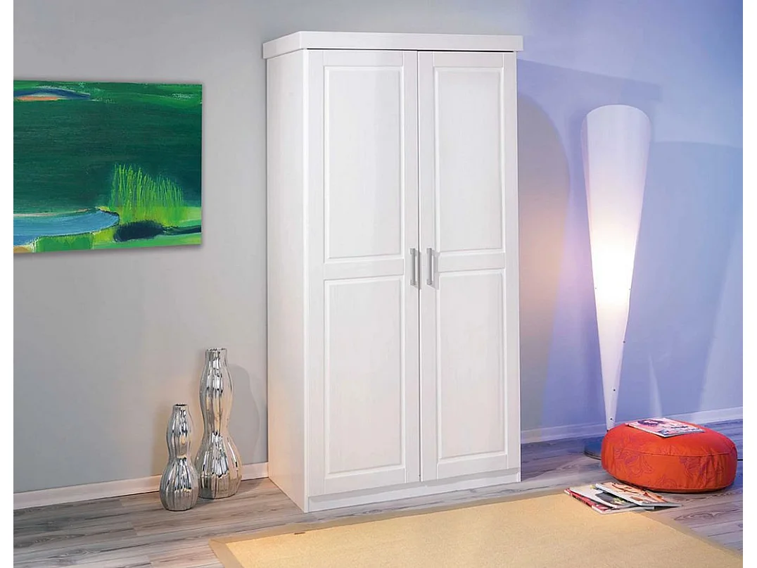 Armoire Penderie 2 Portes "Angel" 190cm Blanc