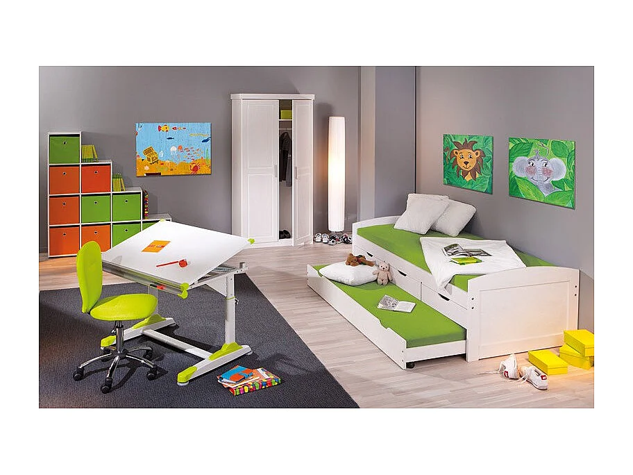 Armoire Penderie 2 Portes "Angel" 190cm Blanc