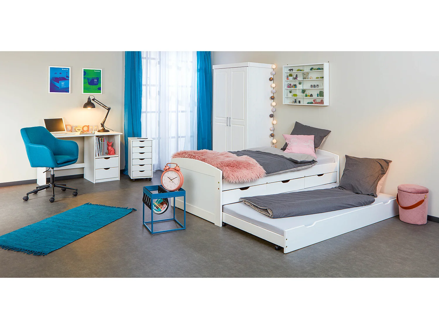 Armoire Penderie 2 Portes "Angel" 190cm Blanc