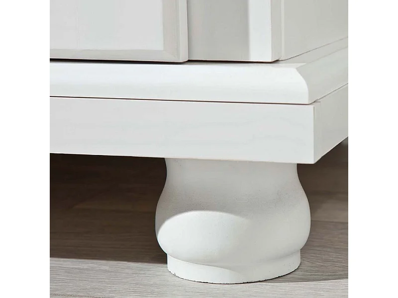 Armoire 2 Portes Bois "Cardaillac" 180cm Blanc