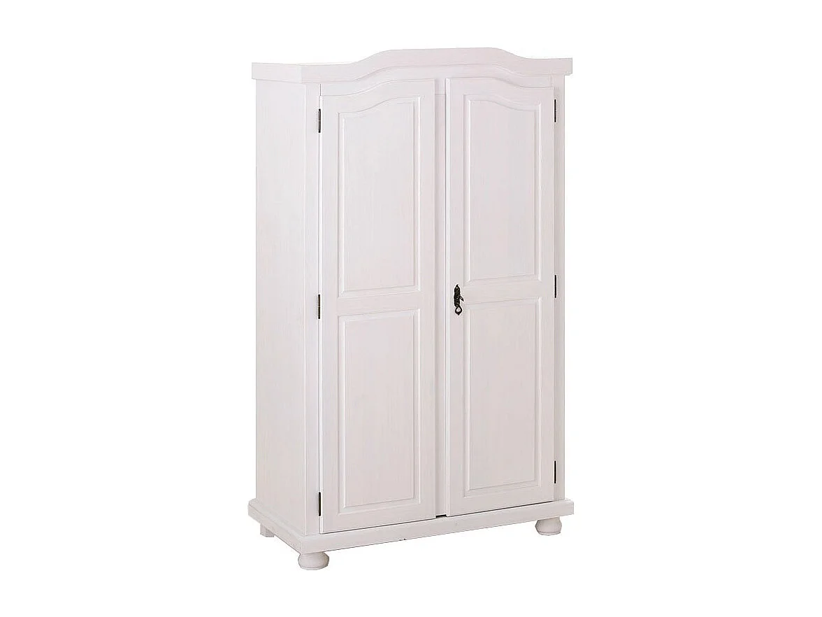 Armoire 2 Portes Bois "Cardaillac" 180cm Blanc