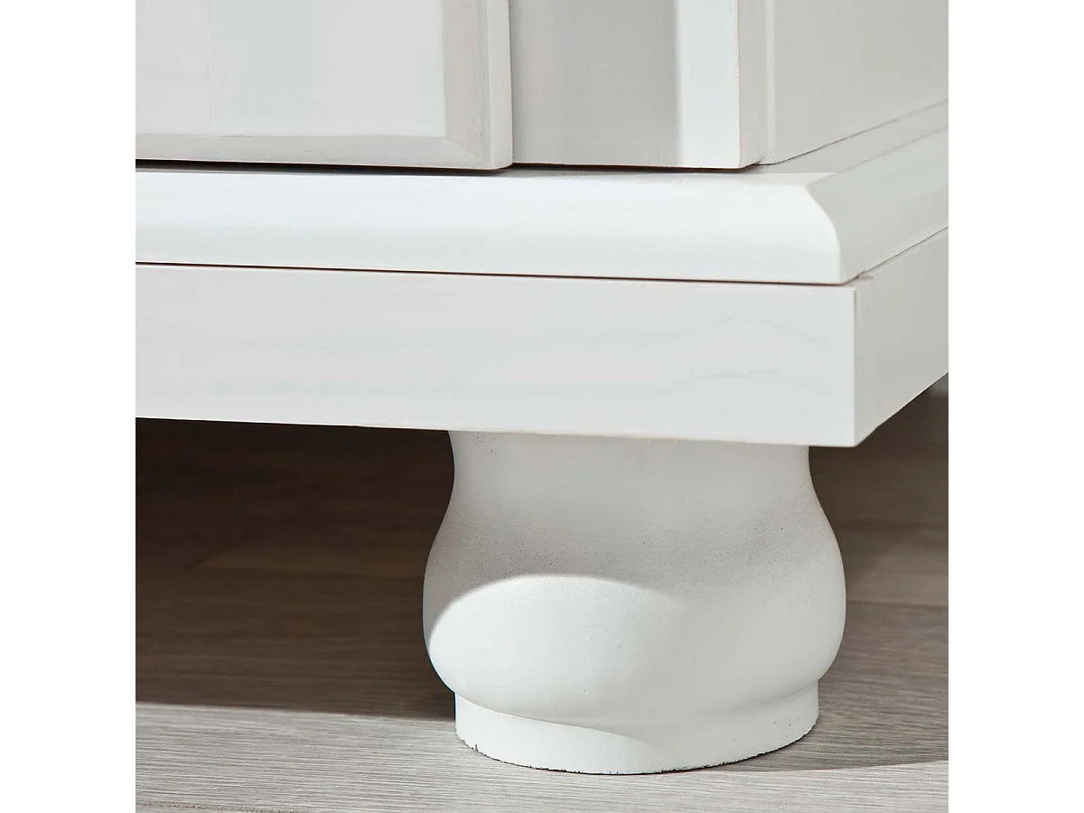 Armoire 2 Portes Bois "Cardaillac" 180cm Blanc