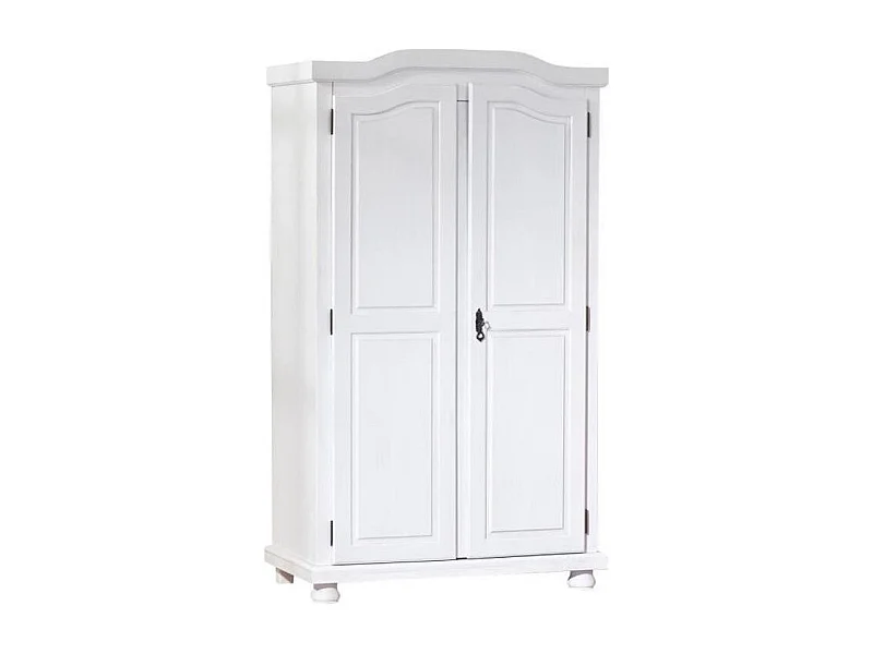 Armoire 2 Portes Bois "Cardaillac" 180cm Blanc