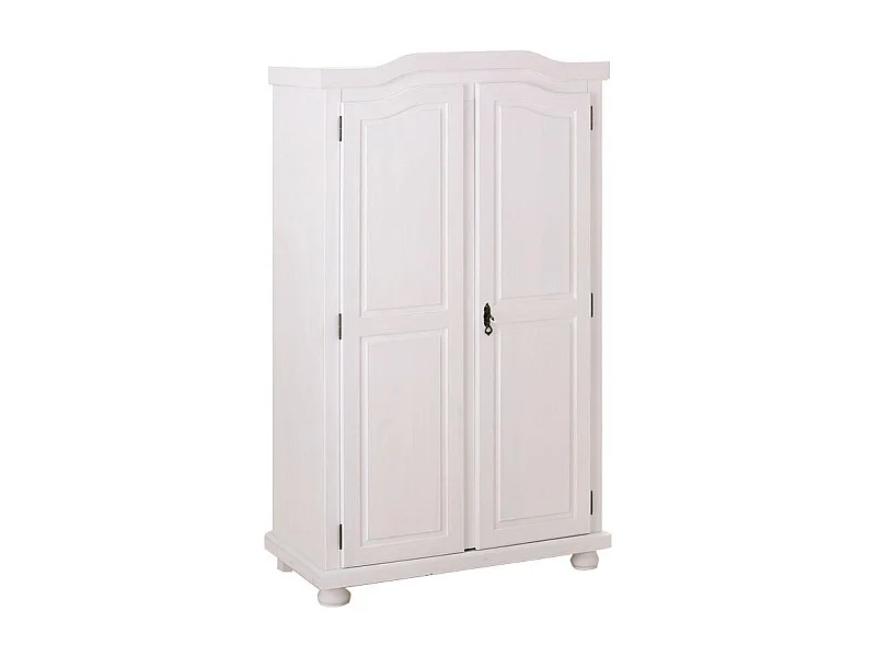 Armoire 2 Portes Bois "Cardaillac" 180cm Blanc