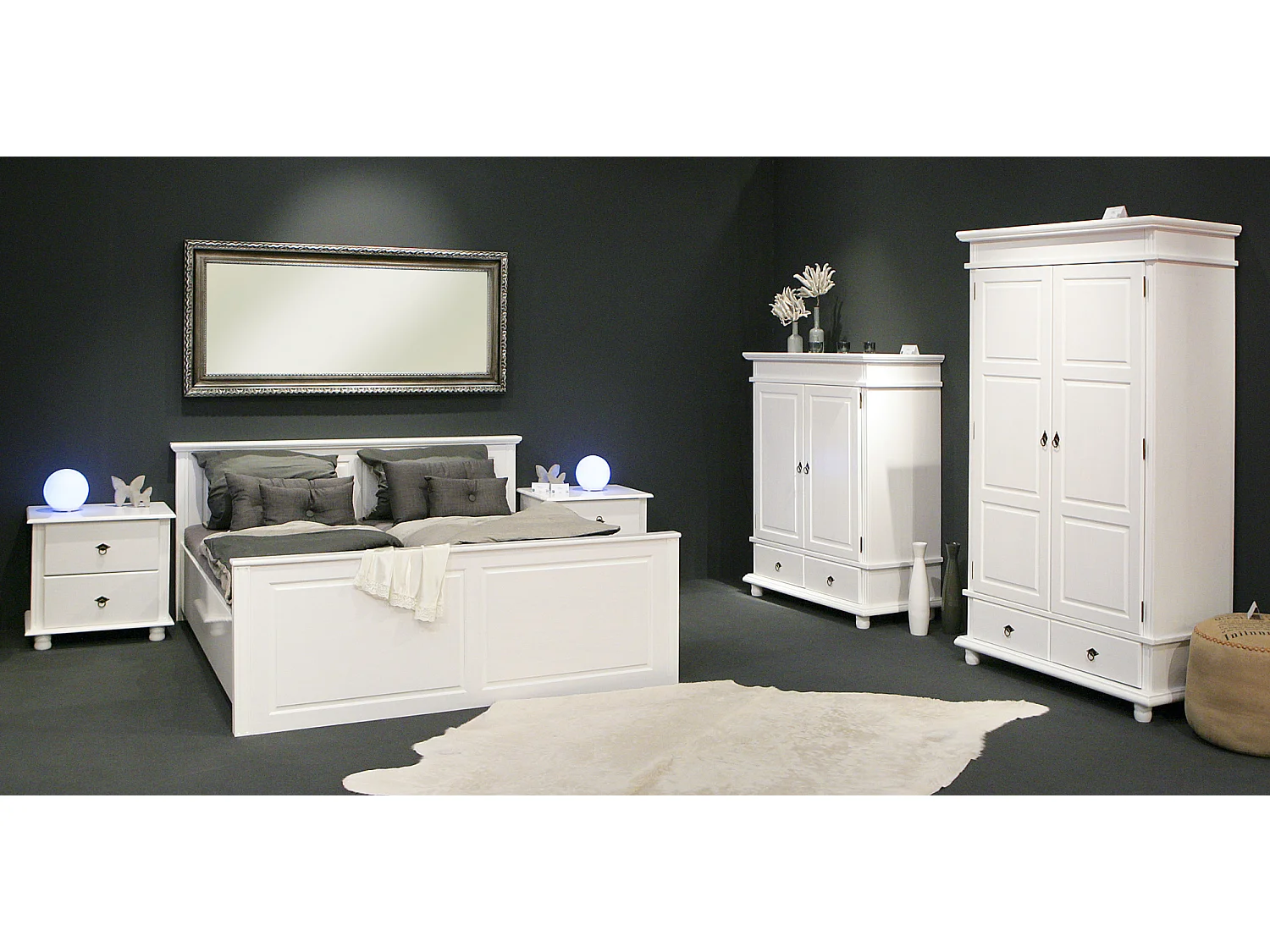 Armoire 2 Portes en Bois "Coraze" 199cm Blanc