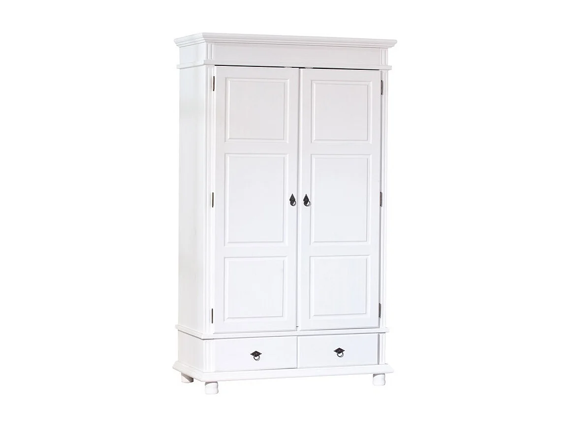 Armoire 2 Portes en Bois "Coraze" 199cm Blanc