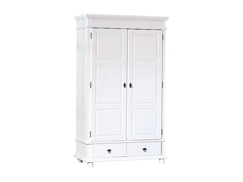 Armoire 2 Portes en Bois "Coraze" 199cm Blanc