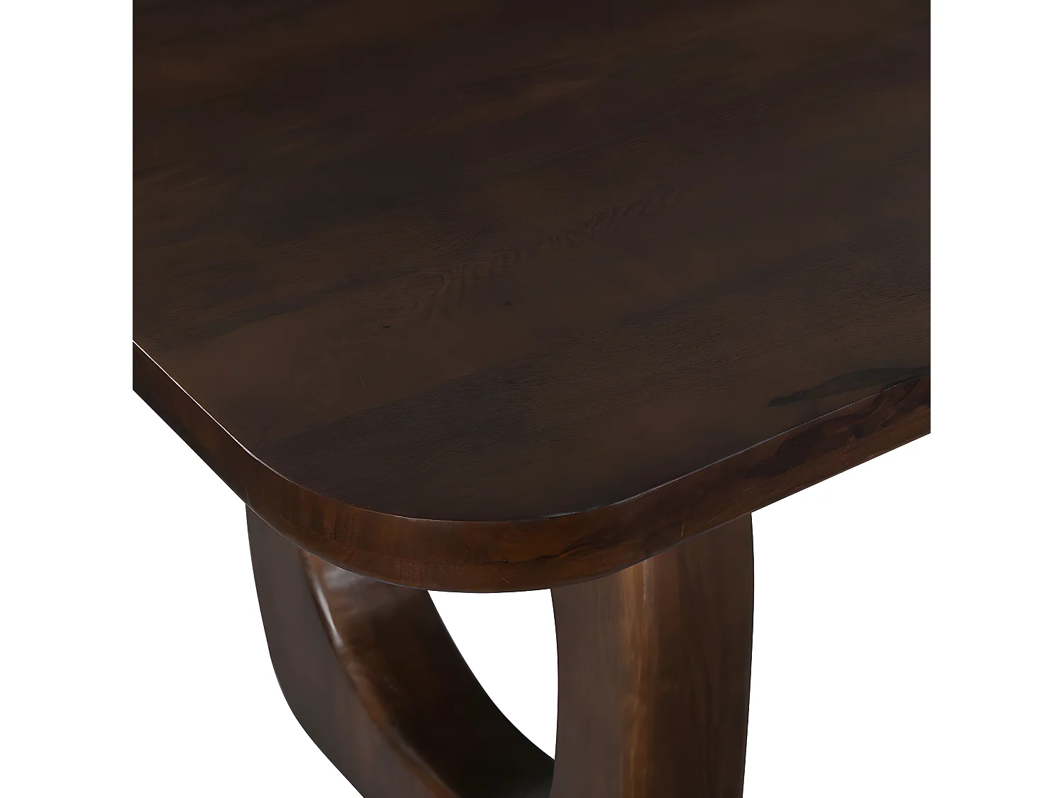 Sinjai - Table à manger 8 personnes en bois massif - Bois foncé