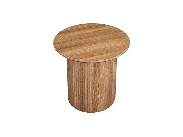 Couchtisch Kollektion VAGOS in gealterter Eichenoptik Durchmesser 50 cm