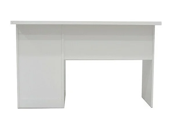 Bureau droit PRAGUE – 3 tiroirs – Coloris blanc – Design moderne et fonctionnel