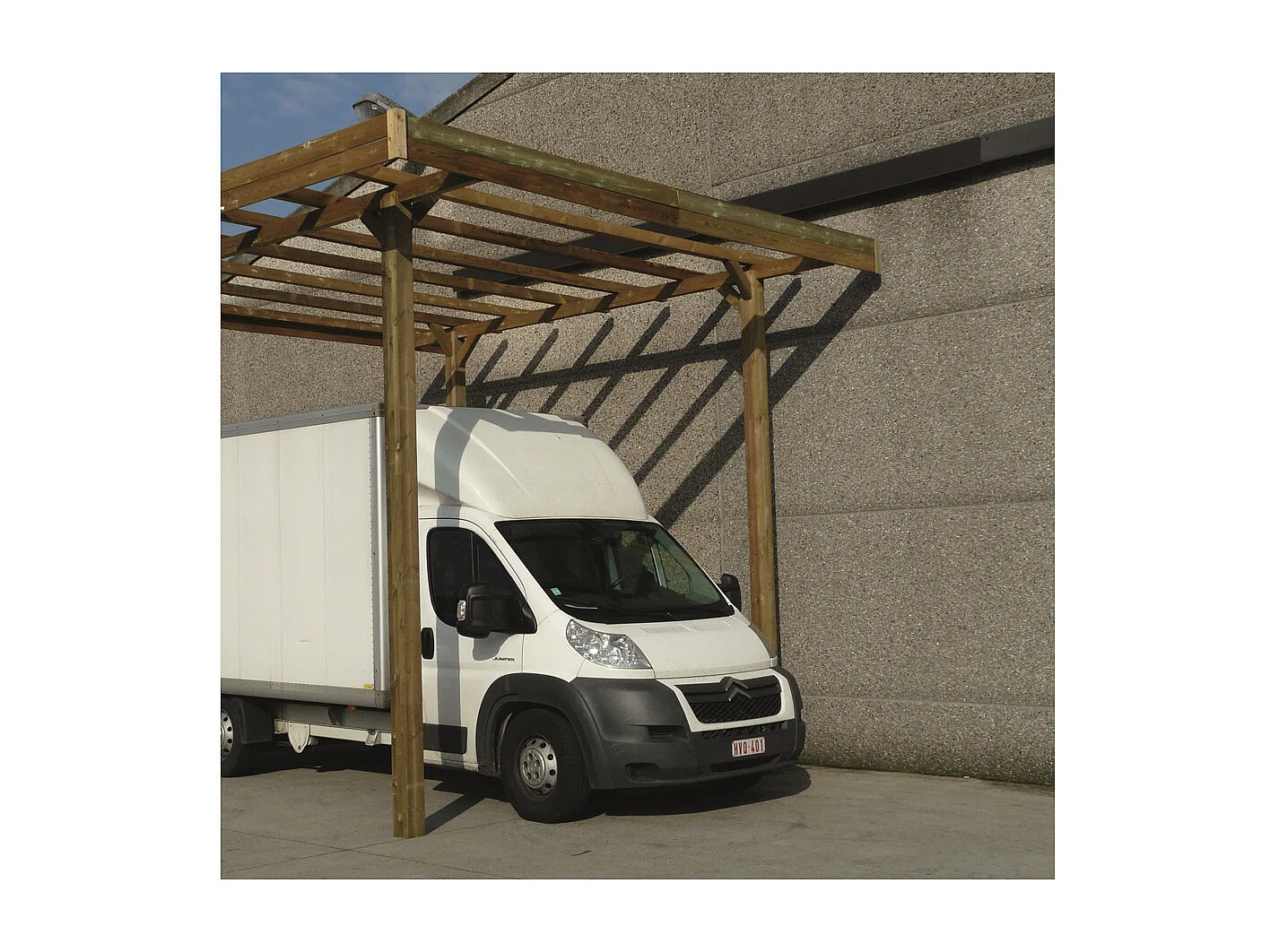 Carport camping-car bois "Modular Carport" - 4.06 x 5.06 m