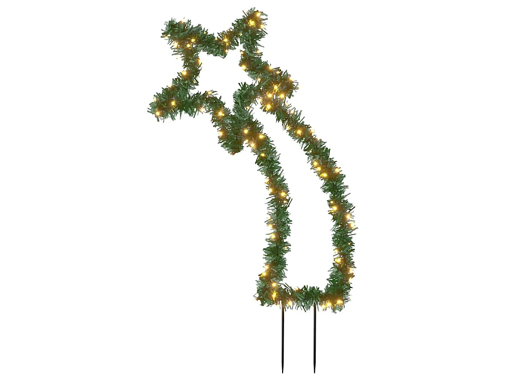 Décoration lumineuse météore de Noël avec piquets 115 LED 89 cm