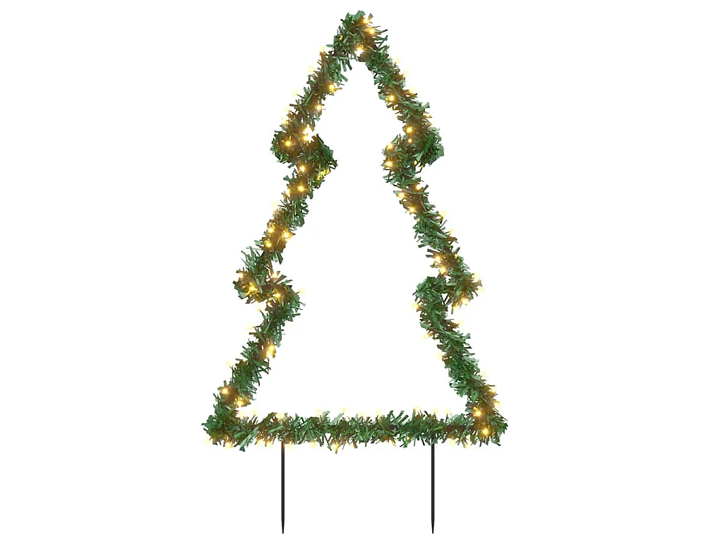 Kerstverlichting met grondpinnen boom 115 LED's 90 cm