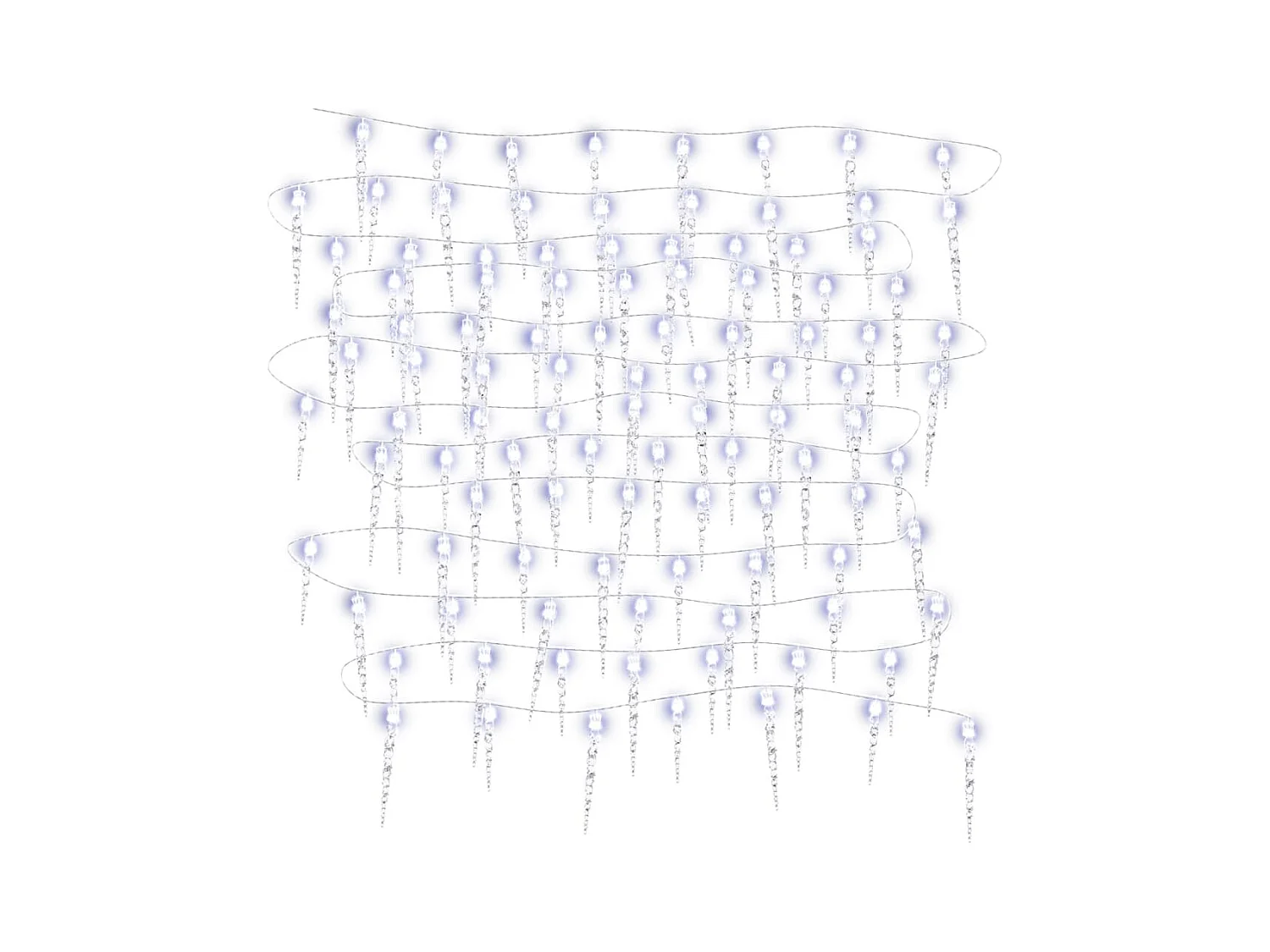 Guirlande lumineuse de Noël 200 LED Blanc froid 20 m Acrylique PVC