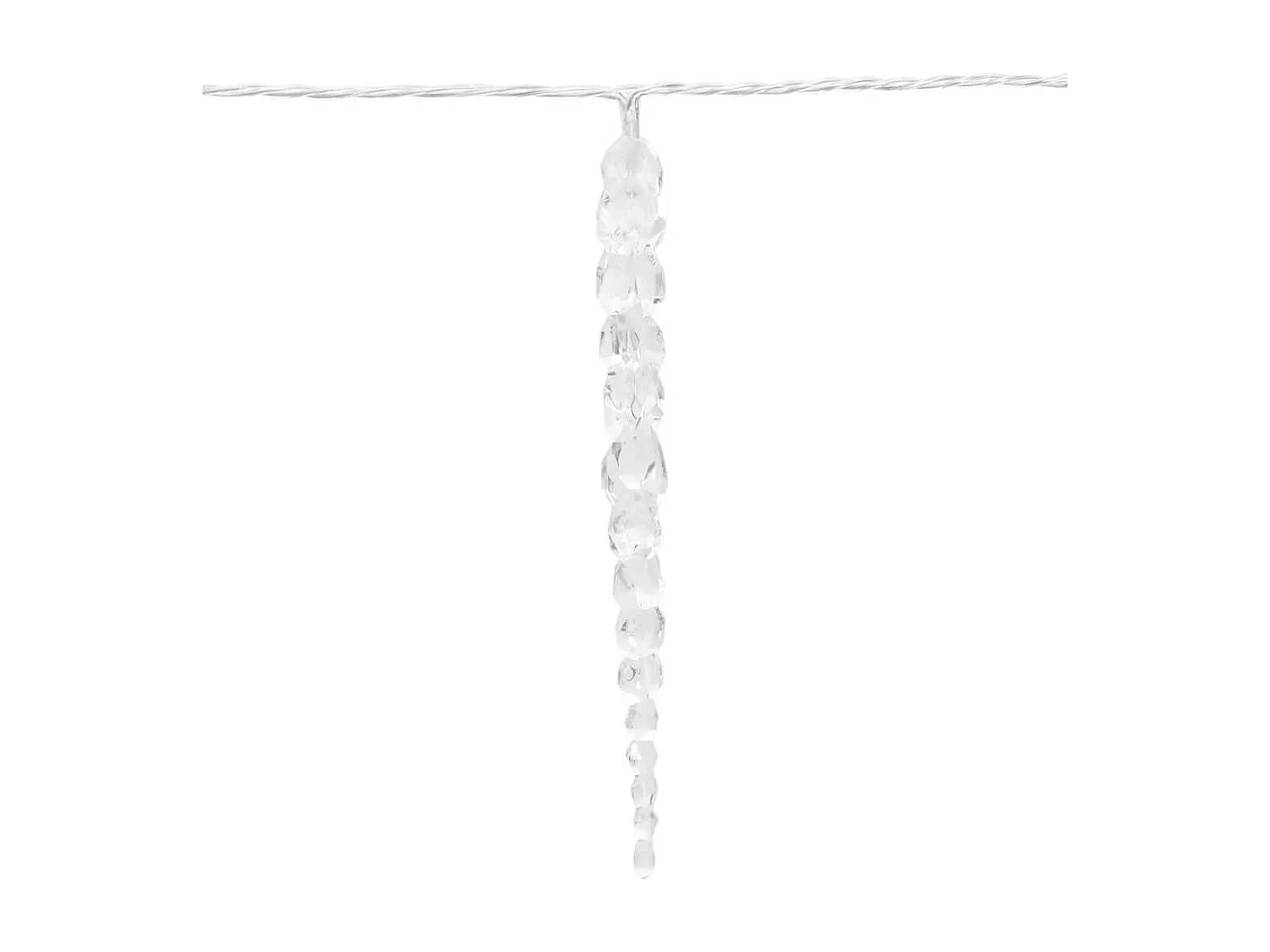 Weihnachts-Eiszapfen-Licht 200 LEDs Kaltweiß 20 m Acryl PVC
