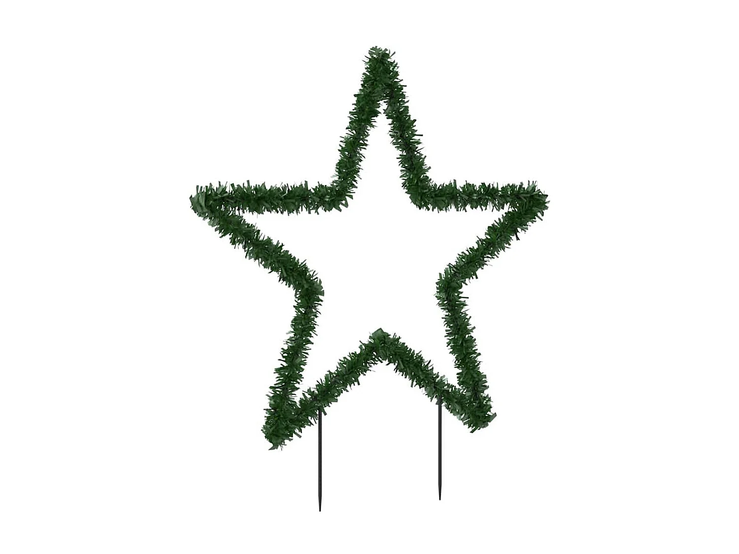 Décoration lumineuse étoile de Noël avec piquets 80 LED 60 cm