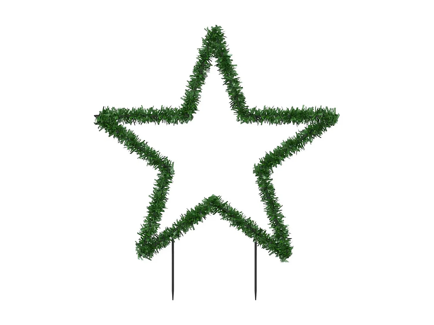 Weihnachtsstern mit Erdspießen und 80 LEDs 60 cm