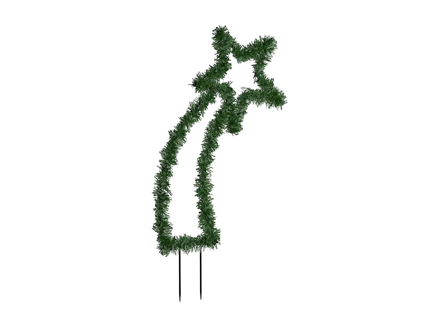 Luce Decorativa Natale con Picchetti Stella Cadente 80LED 62cm