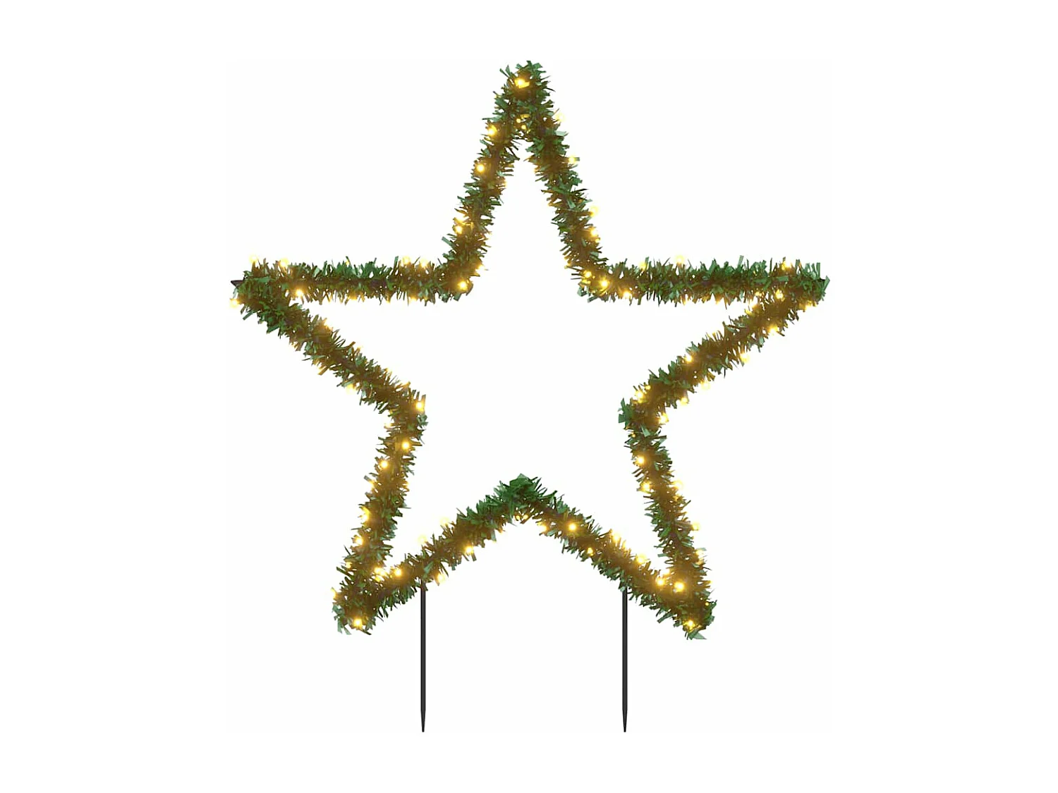 Décoration lumineuse étoile de Noël avec piquets 115 LED 85 cm