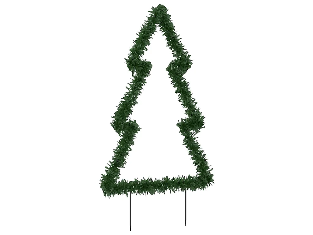 Décoration lumineuse arbre de Noël avec piquets 80 LED 60 cm