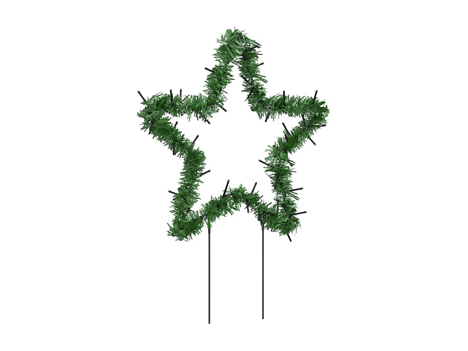 Décoration lumineuse étoile de Noël piquets 3 pcs 50 LED 29 cm