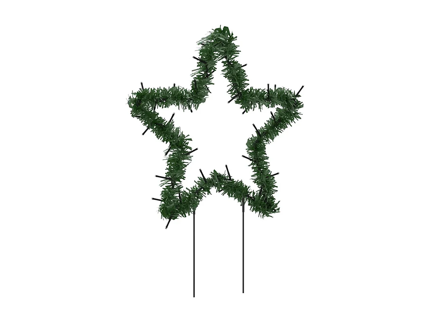 Décoration lumineuse étoile de Noël piquets 3 pcs 50 LED 29 cm