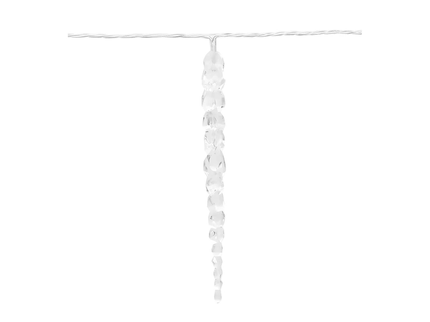 Guirlande lumineuse de Noël 100 LED Blanc chaud 10 m Acrylique PVC